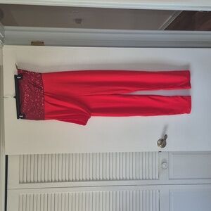 Christmas Strapless Jumpsuit Size Medium